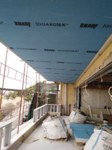 Οροφή με υαλοσανιδα guardex